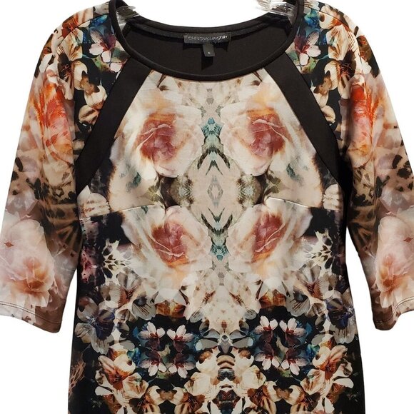 Chris McLaughlin Pullover Sheath Stretch 3/4 Length Sleeve Dress Women's Size 6 - Picture 6 of 6